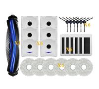 CIENUWPD Accesorio de Repuesto Cepillo Lateral Principal Filtro HEPA Mopa Bolsa para Polvo para Ecovacs Debot N30 Omni / N30 Pro Omni(25PCS)