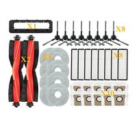 CIENUWPD Accesorios para Robot Aspirador: Rodillo Principal, Cepillo Lateral, Filtro HEPA, mopa, Bolsa recolectora de Polvo. para Xiaomi X20 MAX /X20 Pro/ D109GL /D102GL(37PCS)