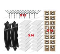 CIENUWPD Accesorios Piezas Rodillo Cepillo Lateral Filtro Bolsa para Polvo para Eufy Clean L50, L50 SES, L60, L60 SES, L60 Hybrid, G50, G50 Hybrid(Set Hot)