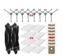 CIENUWPD Accesorios Piezas Rodillo Cepillo Lateral Filtro Bolsa para Polvo para Eufy Clean L50, L50 SES, L60, L60 SES, L60 Hybrid, G50, G50 Hybrid(Set S)