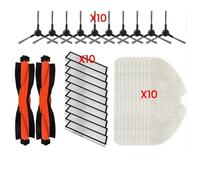 CIENUWPD Cepillo Lateral Principal, trapeador, Filtro de Tela, Limpieza eficiente, aspiradora Par para Dreame F9 Pro/D10S Pro/D9 MAX Gen 2/RLD34GA