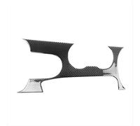 CIENUWPD Consola Central Interior Fibra Carbono,Panel Cambio Marchas,portavasos,Cubierta,moldura,calcomanía,Marco para Ford Mustang 2015-2021