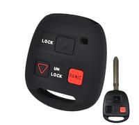 CIENUWPD Funda de Silicona para Llave de Coche con Control Remoto pour Toyota Camry Corolla Prado Landcruiser RAV4 Yaris Auris Highlander 4-Runner