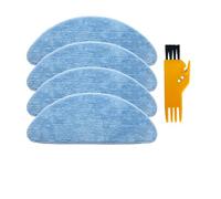 CIENUWPD Paño de fregona con Filtro HEPA y Cepillo Lateral Principal para Neatsvor X520 X500 Tesvor X500 Pro T8 M1 Ikhos Create NetBot S15 S14(4 mops)