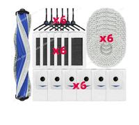 CIENUWPD Paño de fregona Filtro HEPA Bolsa de Polvo Accesorios Repuestos para ECOVACS DEBOT X5 Pro / X5 Omni(Set F)