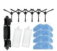 CIENUWPD Piezas Cepillo Filtro Mop para Eureka Forbes Robo LVAC Voice Pro, para Dynaking R21, LG R5, para Rowenta X-Plorer S135 S135+/ S140 S140+(Set M)
