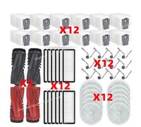 CIENUWPD Piezas Cepillo Filtro Mopa Paño Bolsa para Roborock Qrevo Curv / S5V / S5X / 5A1 / 5XC / 5AE / CurvC/Qrevo C/Qrevo C Pro(Set U)