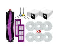 CIENUWPD Piezas Cepillo Lateral Filtro HEPA Paño de fregona Accesorios de Repuesto para Eureka J15 Pro Ultra(Set E)