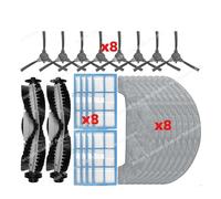 CIENUWPD Piezas Cepillo Lateral Principal Filtro HEPA Mop para Lenovo E1, para Ultenic D5 / D5s / D5s Pro, para Proscenic 850T, para Pioneer VC704R(Set M)