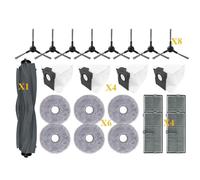 CIENUWPD Piezas Cepillo Lateral Principal Filtro Paño de fregona Bolsa para Polvo para Dreame L10s Pro Ultra Heat RLL82CE X30 Ultra Mova E30 Ultra(23PCS)