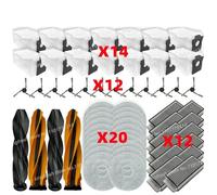 CIENUWPD Piezas de aspiradora Rodillo Principal Cepillo Lateral Filtro HEPA Paño de fregona Bolsa para Polvo para Dreame X50 Master/ X50s Pro Master / L40s Pro Ultra(Set V)