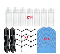 CIENUWPD Piezas de aspiradora Rodillo Principal Cepillo Lateral Filtro HEPA Paño de fregona para Grundig VCR 4230, VCR 6230, VCR 7230(Set E)