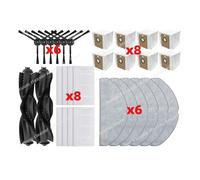 CIENUWPD Piezas de la Bolsa de trapeador con Filtro HEPA y Cepillo Lateral Principal para TP-Link Tapo RV30 MAX Plus / RV20 MAX Plus / RV30 MAX / RV20 MAX(Set S)