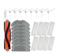 CIENUWPD Piezas de Repuesto para mopa de Robot Aspirador, Rodillo, Cepillo Lateral, Filtro HEPA, paño de fregona para Xiaomi Mi 2 Lite/Mop 2 Pro MJSTL MJST1SHW(Set P)