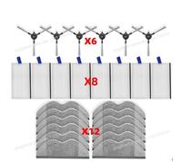 CIENUWPD Piezas de Repuesto para Robot Aspirador, Cepillo Lateral, Filtro HEPA, paño de fregona, Accesorios para Xiaomi E5 / C108(Set N)