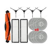 CIENUWPD Piezas de Robot Aspirador: Cepillo Lateral Principal, Filtro, mopa, Kit para Xiaomi S10+ B105, S20+ / B108GL, Mop 2 Pro / B113CN, Mop 3S / B108CN(Set M)