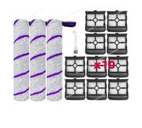 CIENUWPD Piezas Rodillo Principal Cepillo Lateral Accesorios de Repuesto para Narwal S20 Pro, para Rowenta X-Clean 10, para Tefal X-Clean 10(Set I)