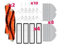 CIENUWPD Repuestos Cepillo Lateral Principal Filtro HEPA Trapo de fregona para Dreame L10 Pro / D9 MAX para Mova L600 Z500 para Trouver LDS(Set 16)