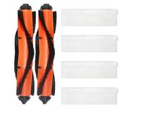 CIENUWPD Rodillo Principal Cepillo Lateral Filtro HEPA Paño de fregona Accesorios para Rowenta Tefal X-Plorer Serie 95 Animal RG7975WH RG7987WH(Set 14)