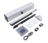 Cierra puertas Automática, 50W Muelle Puerta, Cierrapuertas con Retenedor con mando a distancia, máx. 120 grados, tiempo de apertura de 3 a 7 segundos, para uso comercial y privado