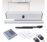 Cierra Puertas Automático Eléctrico, 50 W Abrepuertas Electrico, Apertura Automática de Puertas con Mando a Distancia, máx. 120 grados, Tiempo de Apertura 3-7 Segundos, para uso comercial y privado