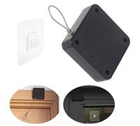 Cierra Puertas Automático, KINHARD Cierrapuertas con Sensor sin Perforaciones, Cierrapuertas Residencial con Cordón para Todo Tipo de Aleaciones de Aluminio, Puertas de Madera