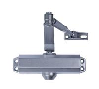 Cierra puertas - cierra puertas sin retenedor, fuerza 3, color plata, adecuado para puertas de 80 a 100 cm, fácil instalación y uso.