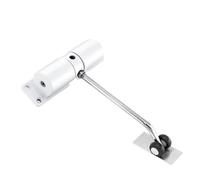 Cierrapuertas Amortiguador automático de cierre silencioso hidráulico Invisible for el hogar, amortiguador resorte, dispositivo oculto retorno Simple, cierrapuertas(White)