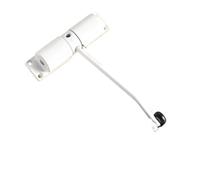 Cierrapuertas automático Cerradura de puerta 20-40 kg, cierrapuertas automático 180 grados for muebles, herrajes acero inoxidable, superficie ajustable(WHITE)