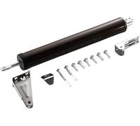 Cierrapuertas automático, Cierrapuertas automático con amortiguador neumático hidráulico, aleación de aluminio for puertas, negro y plateado