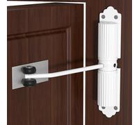Cierrapuertas automático, cierrapuertas de fuerza de cierre ajustable | cierrapuertas con resorte con 4 tornillos y palanca de ajuste, cierrapuertas automático para puerta de habitación, oficina
