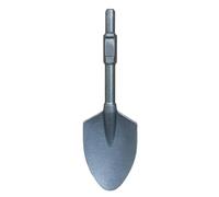 Cierrapuertas automático, Cincel de pala de arcilla for martillo, vástago hexagonal, pala de acero cromado, herramienta de excavación y rotura(Hard Soil Shovel)