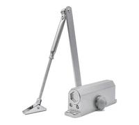 Cierrapuertas automático de 25 a 85 kg, hidráulico ajustable, velocidad ajustable, tope de puerta, soporte protector de puerta, 1 unidad (20-45 kg)