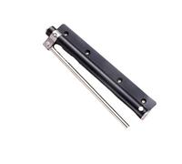 Cierrapuertas automático de acero inoxidable con resorte y amortiguador, herrajes ligeros for el hogar(Black)