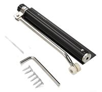 Cierrapuertas automático de aluminio con ajuste preciso de fuerza, diseño silencioso de amortiguación y rotación de instalación de 180 grados para múltiples opciones de manejo de puertas (negro