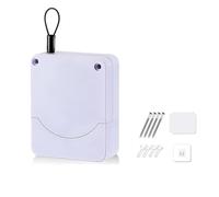 Cierrapuertas automático de amortiguación con fuerza de tracción de 800 g y cable de acero de 1,5 m, cuerpo de acero inoxidable ABS para deslizamiento, pantalla, oficina, cocina y baño, fácil