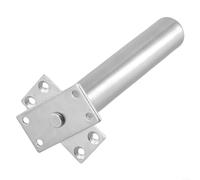 Cierrapuertas automático de cierre suave con cadena tubular y resorte oculto, resistente al fuego para puertas internas de media hora, compatible con instalación de puertas zurdas y diestras (plateado