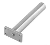 Cierrapuertas automático para puertas interiores | Resorte de cadena tubular oculto | Bisagra de cierre suave resistente al fuego compatible con puertas de 50 kg | Plata (plata)