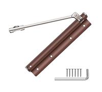 Cierrapuertas, Cierrapuertas Ligeros, Amortiguadores Domésticos, Cierrapuertas Con Palanca De Cierre Automático Ajustable, Cierrapuertas Automático, Cierrapuertas De Acero Inoxidable,Rojo Marrón