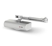 Cierrapuertas Cisa Serie smart Plus 2 multiforza Art. 1 C141603, con Paso El brazo color plata