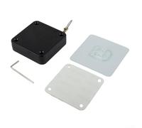 Cierrapuertas con cuerda de alambre de acero probada 50.000 veces confiable y fuerte (negro)