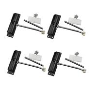 Cierrapuertas con resorte de aleación de zinc ajustable con rueda de cinturón negro para el hogar