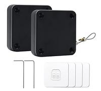 Cierrapuertas con sensor automático sin perforaciones, automático multifuncional, Cierrapuertas automático comercial residencial con cordón, Cierrapuertas para interiores, Hogar, Tormenta(2)