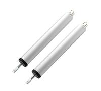 Cierrapuertas con tope de 35 kg, neumático, hidráulico, con posicionamiento de velocidad ajustable, soporte de madera for el hogar, hardware(Silver-2PCS)