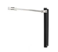 Cierrapuertas De Acero Inoxidable, Bisagra De Cierre Automático Simple Con Amortiguador For Puertas Interiores De Hogar Y Oficina, Herrajes Ligeros(Black)