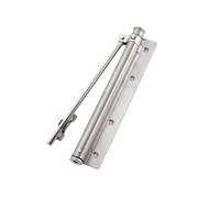 Cierrapuertas de acero inoxidable Cierrapuertas domésticos sencillos con resortes ajustables y amortiguación automática Cierrapuertas ligeros(4)