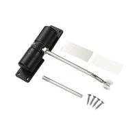 Cierrapuertas de aleación de aluminio con cremallera de cierre ajustable, resistente al desgaste, tope de rebote para cierre automático(DVPEN01-SL)