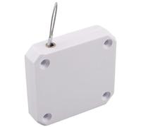 Cierrapuertas de ducha - Cierrapuertas retráctil automático sin taladro con 1. Cable de acero - Mecanismo de cierre automático - Herramienta de cierre de puertas adhesivas | para baño, cocina, balcón