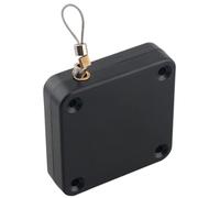 Cierrapuertas de ducha - Sin taladrar, cierre automático retráctil, 1,2 m de largo abridor de puerta con cable de acero, hardware de bricolaje ajustable, funcionamiento y silencioso | Diseñado