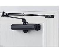 Cierrapuertas hidráulico ajustable, amortiguador de resorte automático, silencioso, cierre suave, para puertas de 25 a 80 kg, herrajes duraderos, opciones negras y plateadas